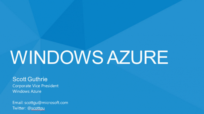 微软官方出品PPT《WINDOWS AZURE》