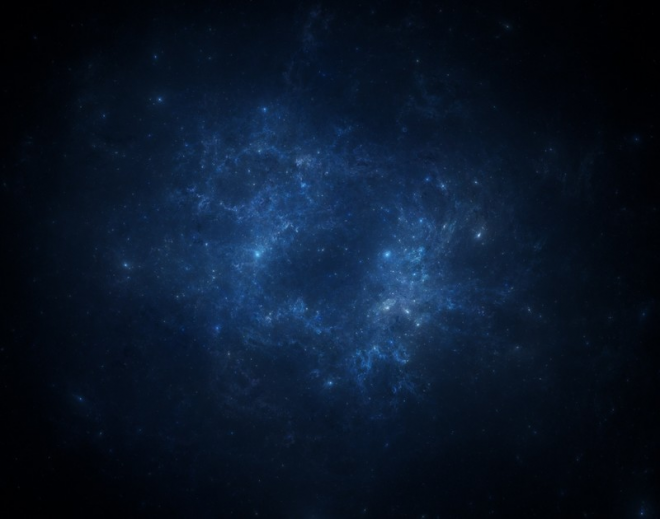 银河蓝色空间星星云幻想宇宙ppt背景图