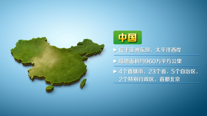 最清晰可编辑中国各省及世界主要地区3D地图